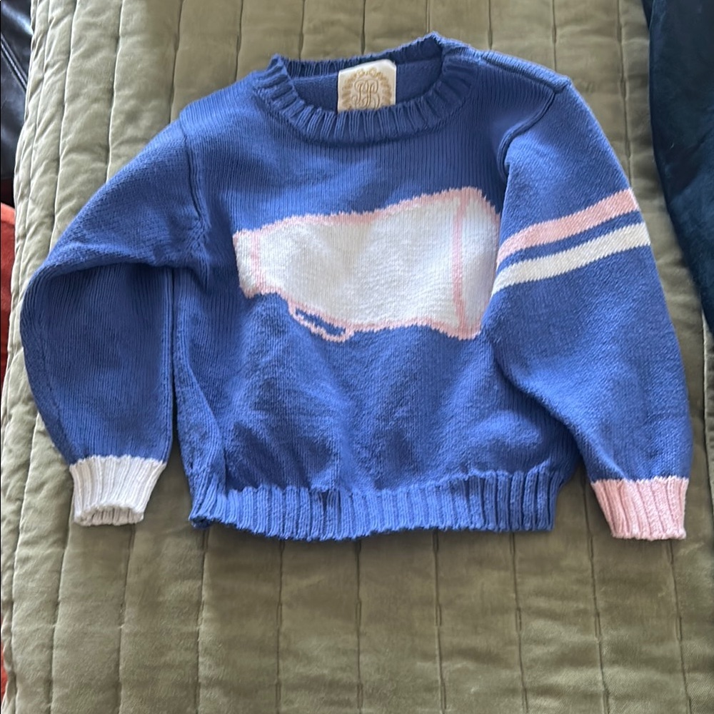 The Beaufort Bonnet Company Blue and Pink Sporty Sweater